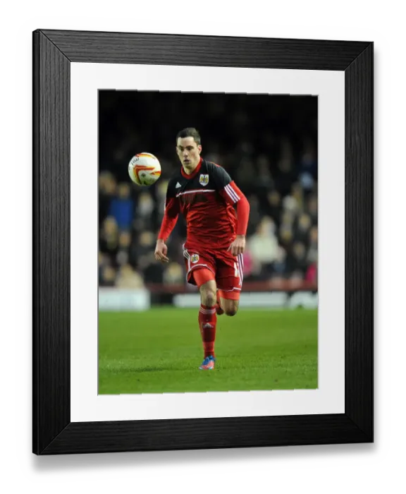 Framed Print : Greg Cunningham's Injury Comeback: Championship Clash Between Bristol City and Derby County (15 / 12 / 2012)