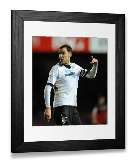 Framed Print : Richard Keogh in Action: Derby County vs. Bristol City Championship Clash (2012) Framed Print : Richard Keogh in Action: Derby County vs. Bristol City Championship Clash (2012)