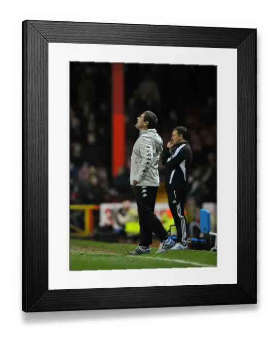 Framed Print : Nigel Clough of Derby County at Ashton Gate Stadium during Bristol City vs Derby County Championship Match, December 15, 2012 Framed Print : Nigel Clough of Derby County at Ashton Gate Stadium during Bristol City vs Derby County Championship Match, December 15, 2012