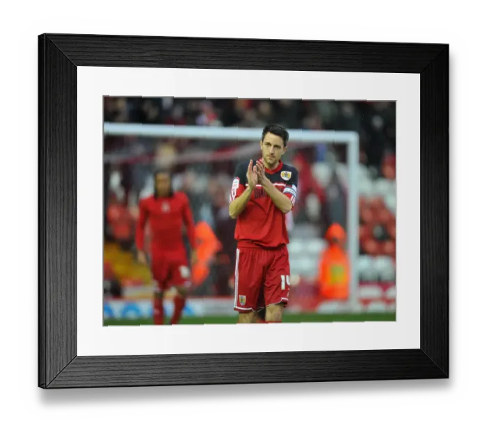 Framed Print : Bristol City's Cole Skuse Appreciates Fan Support as Ashton Gate Match against Watford is Postponed Framed Print : Bristol City's Cole Skuse Appreciates Fan Support as Ashton Gate Match against Watford is Postponed