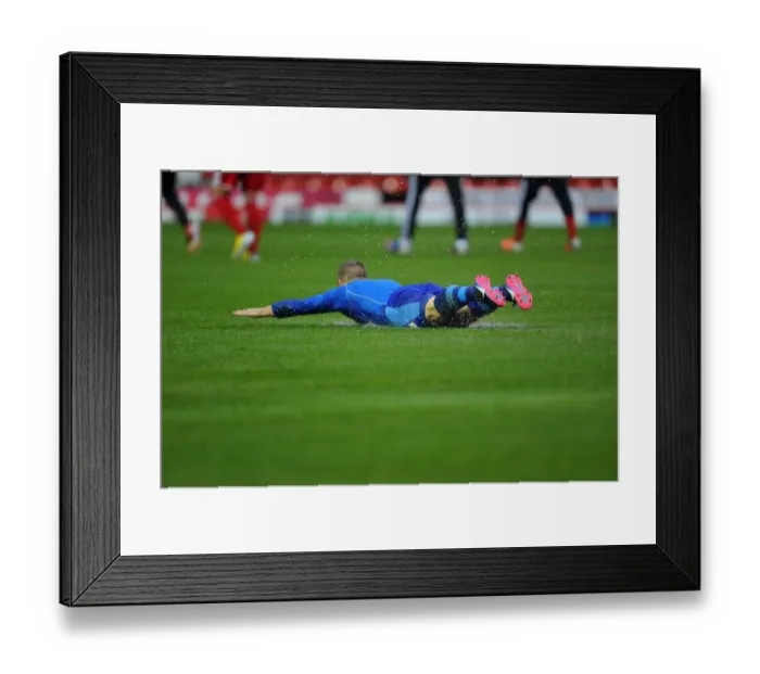 Framed Print : Matej Vydra's Slide in Flooded Ashton Gate: Championship Match between Bristol City and Watford Postponed Framed Print : Matej Vydra's Slide in Flooded Ashton Gate: Championship Match between Bristol City and Watford Postponed