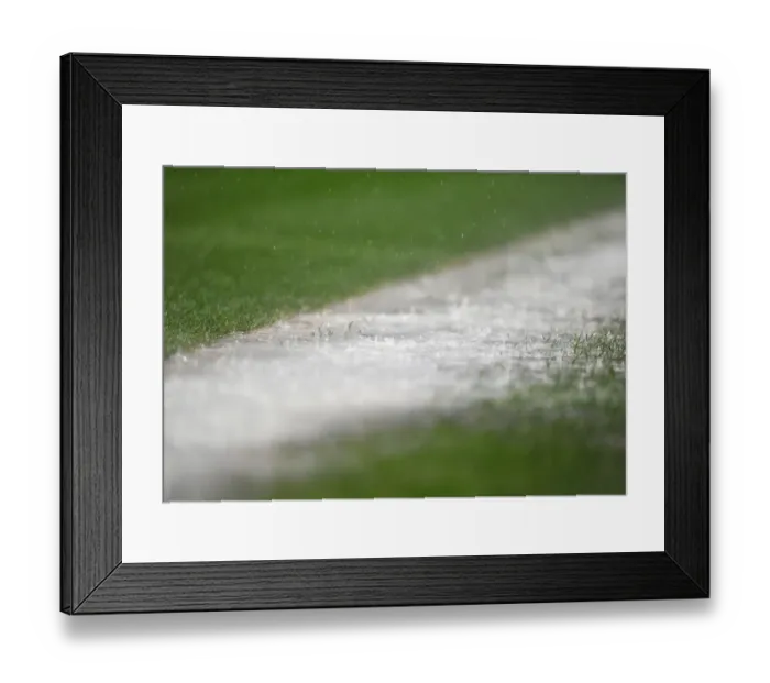 Framed Print : Championship Match Between Bristol City and Watford Postponed Due to Heavy Rain