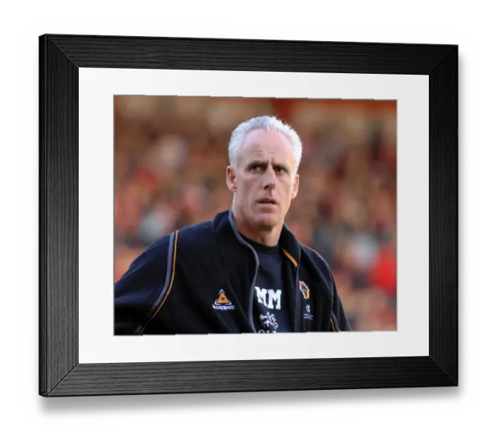 Framed Print : Mick McCarthy: Leading Bristol City Against Wolverhampton Wanderers
