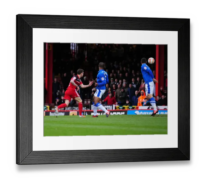 Framed Print : Bristol City's Paul Anderson Scores the Opener Against Peterborough United - Championship Football Match, December 2012 Framed Print : Bristol City's Paul Anderson Scores the Opener Against Peterborough United - Championship Football Match, December 2012