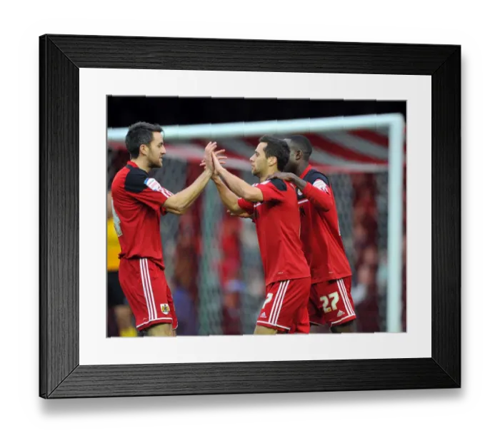 Framed Print : Bristol City Celebrates Championship Victory: Sam Baldock, Cole Skuse, and Albert Adomah Rejoice Framed Print : Bristol City Celebrates Championship Victory: Sam Baldock, Cole Skuse, and Albert Adomah Rejoice