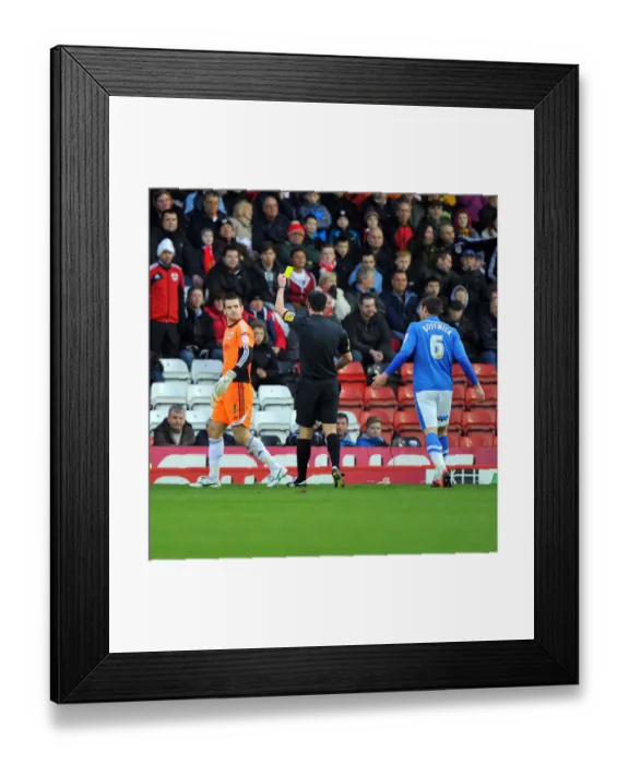 Framed Print : Bristol City's Tom Heaton Booked in Championship Clash vs. Peterborough United (December 2012) Framed Print : Bristol City's Tom Heaton Booked in Championship Clash vs. Peterborough United (December 2012)