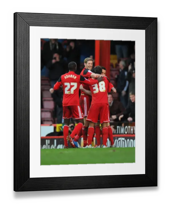 Framed Print : Bristol City's Sam Baldock Leads Championship Victory Celebrations Against Peterborough United Framed Print : Bristol City's Sam Baldock Leads Championship Victory Celebrations Against Peterborough United