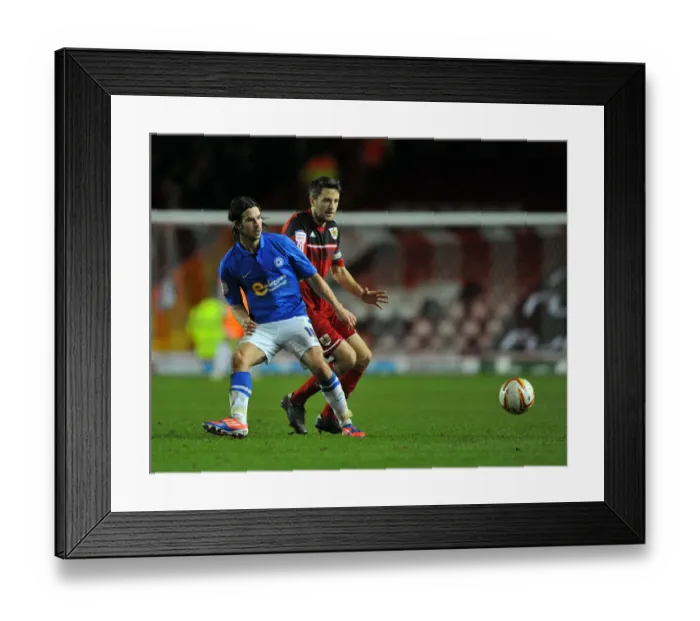 Framed Print : Intense Championship Showdown: Cole Skuse vs George Boyd Tackle (Bristol City vs Peterborough United) Framed Print : Intense Championship Showdown: Cole Skuse vs George Boyd Tackle (Bristol City vs Peterborough United)