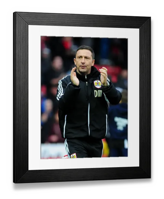 Framed Print : Bristol City Manager Derek McInnes Pre-Match Applause vs Peterborough United (December 2012) Framed Print : Bristol City Manager Derek McInnes Pre-Match Applause vs Peterborough United (December 2012)
