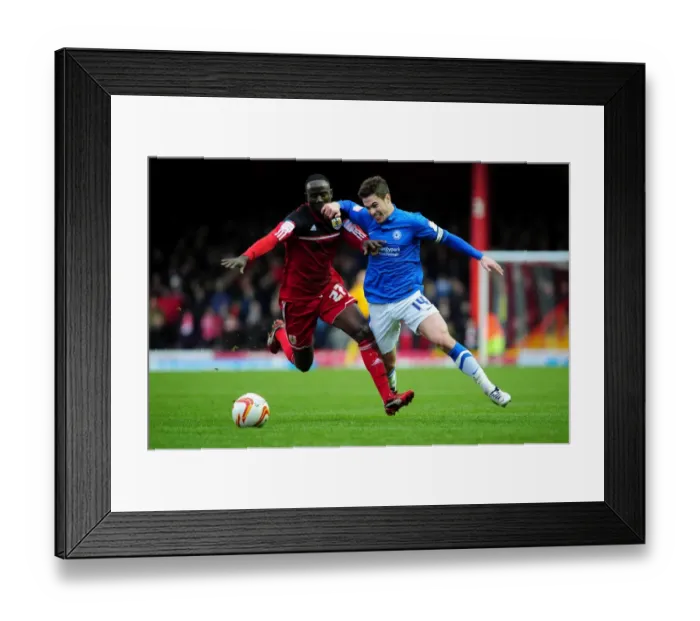 Framed Print : Intense Rivalry: Albert Adomah vs. Tommy Rowe - Battle for Possession Framed Print : Intense Rivalry: Albert Adomah vs. Tommy Rowe - Battle for Possession