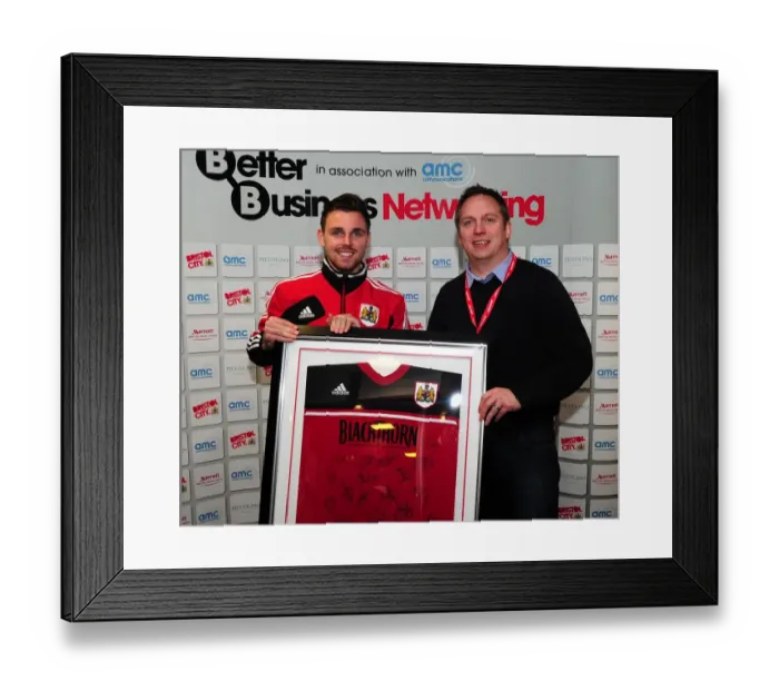Framed Print : Championship Showdown: Man of the Match Awarded at Ashton Gate - Bristol City vs. Peterborough United