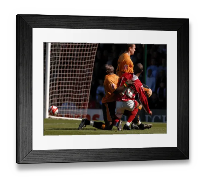 Framed Print : Byfield's Thriller: A Stunning Goal for Bristol City Against Wolverhampton Wanderers Framed Print : Byfield's Thriller: A Stunning Goal for Bristol City Against Wolverhampton Wanderers