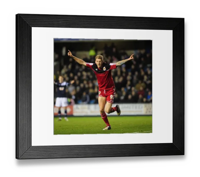 Framed Print : Bristol City's Jon Stead Celebrates Goal Against Millwall in Championship Match, 2013 Framed Print : Bristol City's Jon Stead Celebrates Goal Against Millwall in Championship Match, 2013