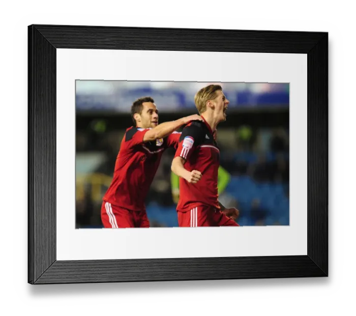 Framed Print : Bristol City's Jon Stead and Sam Baldock Celebrate Goal Against Millwall in Championship Match, 2013 Framed Print : Bristol City's Jon Stead and Sam Baldock Celebrate Goal Against Millwall in Championship Match, 2013