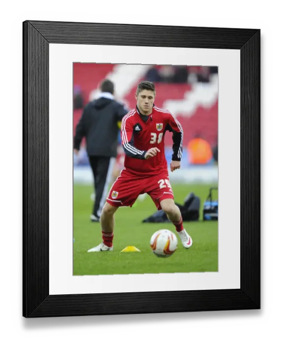 Framed Print : Bristol City's Wes Burns on the Bench: FA Cup Match against Blackburn Rovers (05 / 01 / 2013) Framed Print : Bristol City's Wes Burns on the Bench: FA Cup Match against Blackburn Rovers (05 / 01 / 2013)