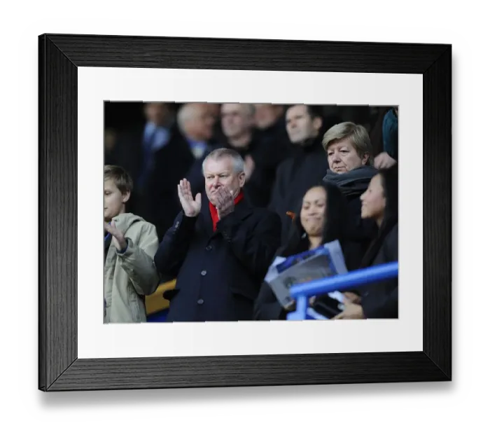 Framed Print : Bristol City Owner Steve Lansdown and Wife Maggie at FA Cup Match against Blackburn Rovers (January 2013)