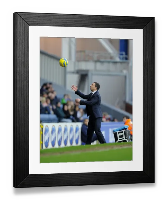 Framed Print : Derek McInnes of Bristol City Catches the Ball during FA Cup Match against Blackburn Rovers, 2013 Framed Print : Derek McInnes of Bristol City Catches the Ball during FA Cup Match against Blackburn Rovers, 2013