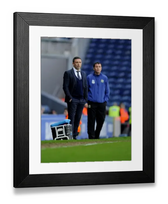 Framed Print : Derek McInnes and Gary Bowyer Face Off: Blackburn Rovers vs. Bristol City FA Cup Clash, 05-01-2013 Framed Print : Derek McInnes and Gary Bowyer Face Off: Blackburn Rovers vs. Bristol City FA Cup Clash, 05-01-2013