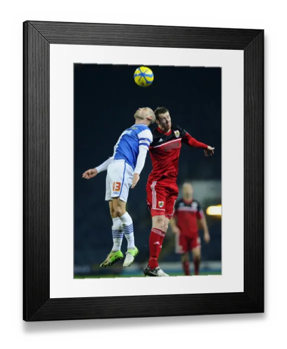 Framed Print : Battling for Supremacy: Pearson vs. Murphy in FA Cup Clash at Ewood Park