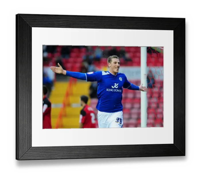 Framed Print : Chris Wood's Euphoric Goal Celebration: A Thrilling Moment at Ashton Gate (Bristol City vs. Leicester City, January 2013) Framed Print : Chris Wood's Euphoric Goal Celebration: A Thrilling Moment at Ashton Gate (Bristol City vs. Leicester City, January 2013)