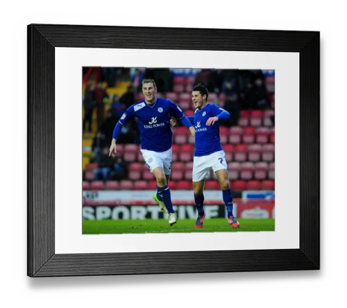 Framed Print : Chris Wood's Hat-trick Celebration: Bristol City vs. Leicester City, 2013 Framed Print : Chris Wood's Hat-trick Celebration: Bristol City vs. Leicester City, 2013