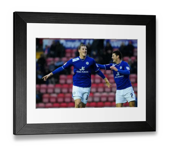 Framed Print : Chris Wood's Hat-trick Triumph: A Memorable Moment at Ashton Gate, 2013