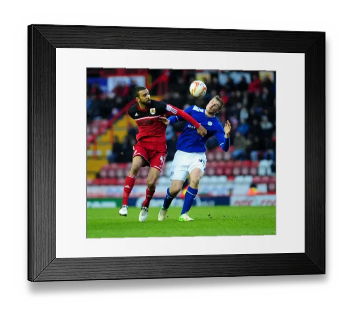 Framed Print : Bristol City vs Leicester City: Liam Fontaine and Chris Wood Clash in Championship Match Framed Print : Bristol City vs Leicester City: Liam Fontaine and Chris Wood Clash in Championship Match