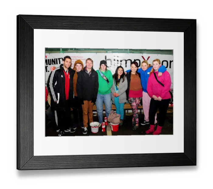 Framed Print : Bristol City's Sam Baldock Mingles with Fans at Ashton Gate after Championship Match against Leicester City