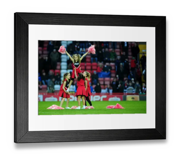 Framed Print : Spideymonkeys Electric Half-Time Performance at Bristol City vs. Leicester City, 2013 Framed Print : Spideymonkeys Electric Half-Time Performance at Bristol City vs. Leicester City, 2013