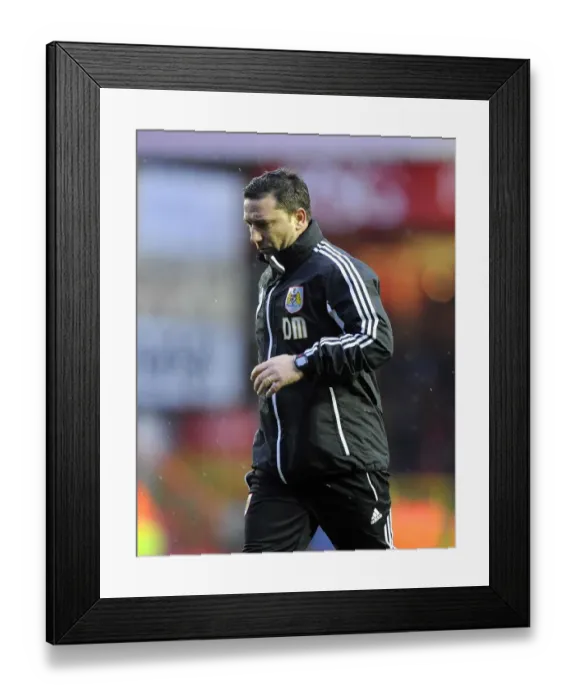 Framed Print : Derek McInnes Leads Bristol City Against Leicester City in Championship Clash, January 2013 Framed Print : Derek McInnes Leads Bristol City Against Leicester City in Championship Clash, January 2013