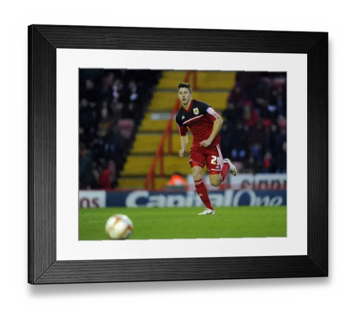 Framed Print : Bristol City's Wes Burns Makes Debut Against Leicester City, Ashton Gate Stadium, Championship Football Match, January 2013 Framed Print : Bristol City's Wes Burns Makes Debut Against Leicester City, Ashton Gate Stadium, Championship Football Match, January 2013