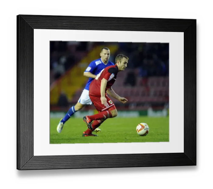 Framed Print : Bristol City vs Leicester City: Liam Kelly in Action at Ashton Gate Stadium, 2013 Framed Print : Bristol City vs Leicester City: Liam Kelly in Action at Ashton Gate Stadium, 2013