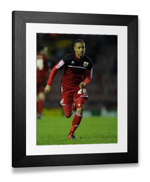 Framed Print : Bobby Reid in Action: Bristol City vs Leicester City, Championship Football Match, Ashton Gate Stadium, 2013 Framed Print : Bobby Reid in Action: Bristol City vs Leicester City, Championship Football Match, Ashton Gate Stadium, 2013