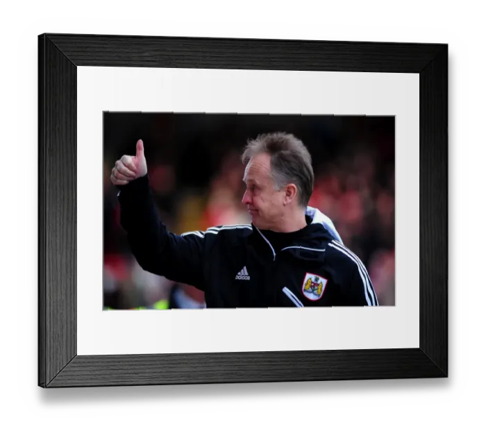 Framed Print : Sean O'Driscoll's Pre-Match Show of Support: Bristol City vs Ipswich Town, 2013 Framed Print : Sean O'Driscoll's Pre-Match Show of Support: Bristol City vs Ipswich Town, 2013