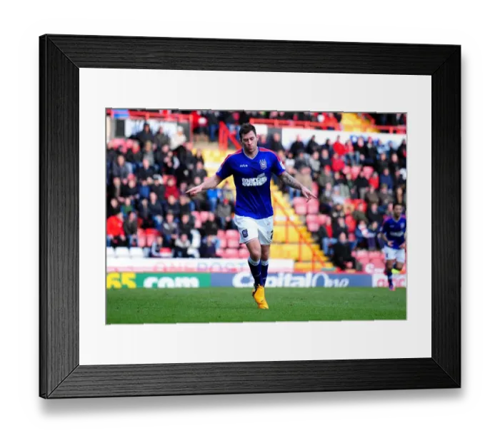 Framed Print : Daryl Murphy Scores and Celebrates for Ipswich Town against Bristol City, Championship Match at Ashton Gate, 2013 Framed Print : Daryl Murphy Scores and Celebrates for Ipswich Town against Bristol City, Championship Match at Ashton Gate, 2013