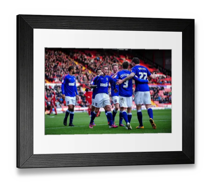Framed Print : Celebrating the Goal: Ipswich Town's Daryl Murphy and Team Mates Framed Print : Celebrating the Goal: Ipswich Town's Daryl Murphy and Team Mates