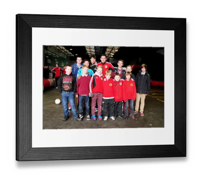 Framed Print : Bristol City's Lewis Carey Engages with Young Fans at Community Park Ahead of Championship Match vs Ipswich Town (2013) Framed Print : Bristol City's Lewis Carey Engages with Young Fans at Community Park Ahead of Championship Match vs Ipswich Town (2013)