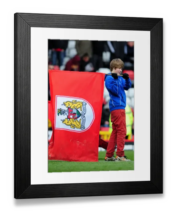 Framed Print : Clash at Ashton Gate: Bristol City vs Ipswich Town, Championship Football Match