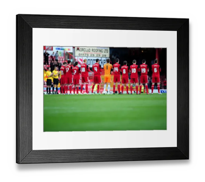 Framed Print : Bristol City Football Club: Paying Respects Before Kick-off Against Ipswich Town (January 2013) Framed Print : Bristol City Football Club: Paying Respects Before Kick-off Against Ipswich Town (January 2013)