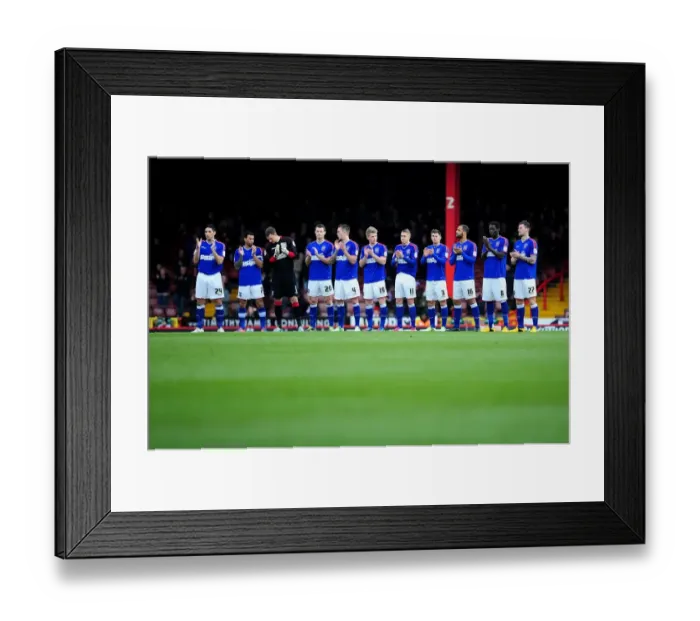 Framed Print : Bristol City vs Ipswich Town: Ipswich Town Pays Tribute