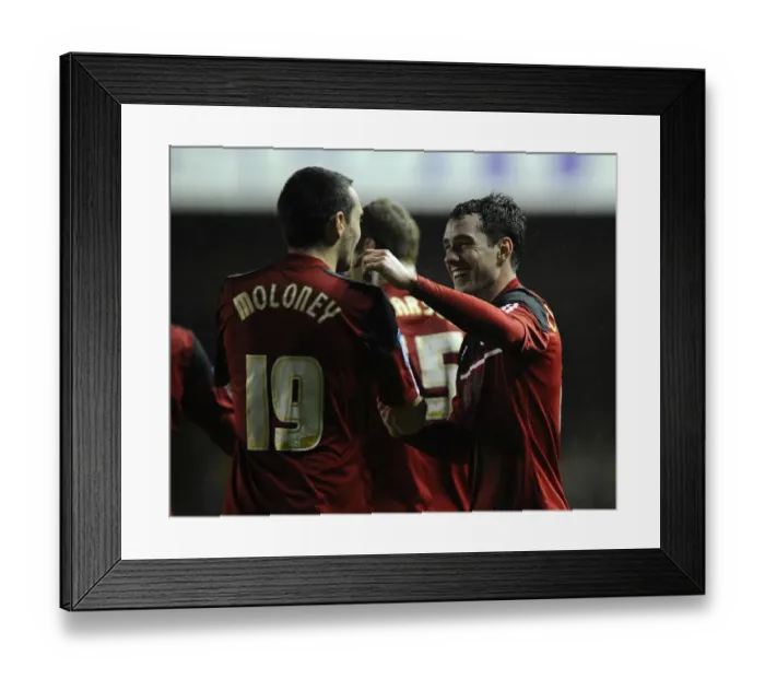 Framed Print : Bristol City's Gregg Cunningham and Brendan Moloney Celebrate Goal vs. Watford (January 2013) Framed Print : Bristol City's Gregg Cunningham and Brendan Moloney Celebrate Goal vs. Watford (January 2013)