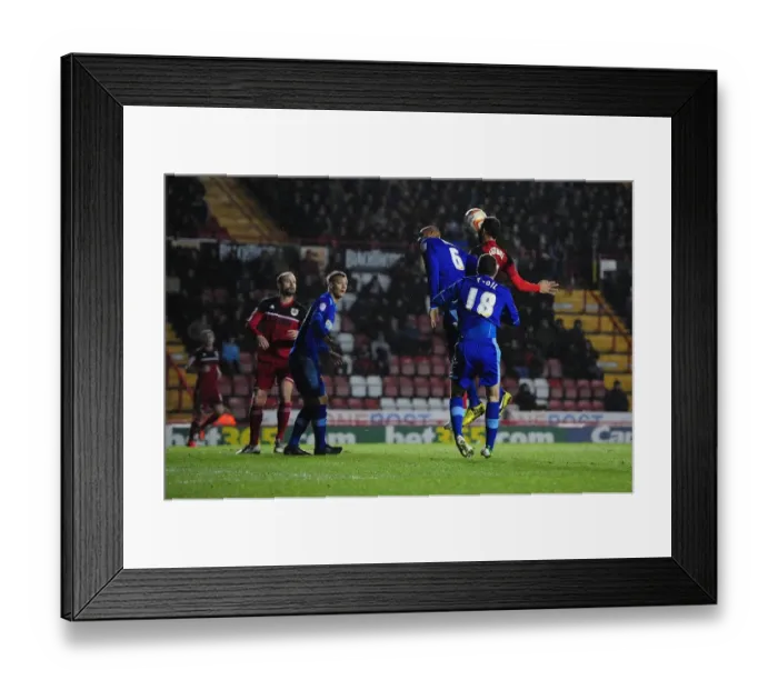 Framed Print : Bristol City vs Watford: Liam Fontaine's Header Saved at Ashton Gate, Championship Match, 2013 Framed Print : Bristol City vs Watford: Liam Fontaine's Header Saved at Ashton Gate, Championship Match, 2013