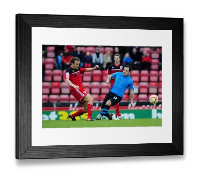 Framed Print : Intense Rivalry: A Clash Between Liam Kelly and Andy Reid in Bristol City vs. Nottingham Forest Football Match Framed Print : Intense Rivalry: A Clash Between Liam Kelly and Andy Reid in Bristol City vs. Nottingham Forest Football Match