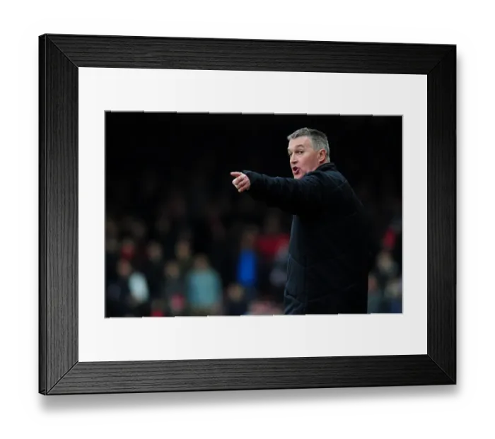 Framed Print : Rob Kelly in Charge: Nottingham Forest at Ashton Gate vs. Bristol City (February 9, 2013) - Npower Championship Football Match