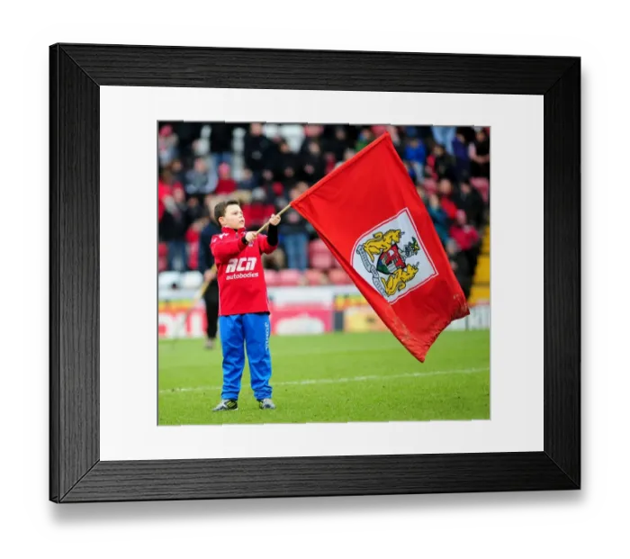 Framed Print : Flag-Bearing Pride: Bristol City vs Nottingham Forest at Ashton Gate - Npower Championship (February 9, 2013) Framed Print : Flag-Bearing Pride: Bristol City vs Nottingham Forest at Ashton Gate - Npower Championship (February 9, 2013)