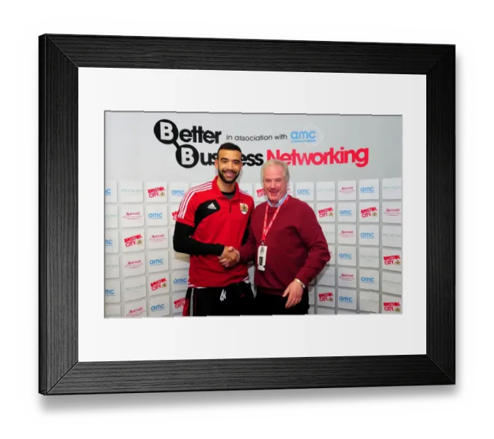 Framed Print : Bristol City's Man of the Match: Celebrating a Standout Performance at Ashton Gate (vs. Nottingham Forest, 09 / 02 / 2013)