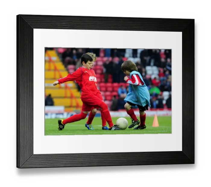Framed Print : Bristol City FC: Community Trust Children's Football Match at Ashton Gate during Npower Championship Game Framed Print : Bristol City FC: Community Trust Children's Football Match at Ashton Gate during Npower Championship Game