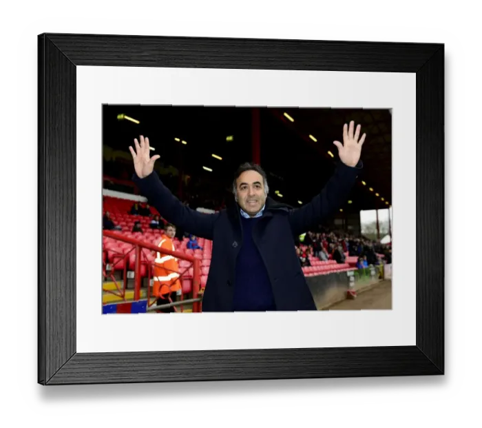 Framed Print : Fawaz Al Hasawi Welcomes Nottingham Forest Fans at Ashton Gate Before Bristol City Match Framed Print : Fawaz Al Hasawi Welcomes Nottingham Forest Fans at Ashton Gate Before Bristol City Match