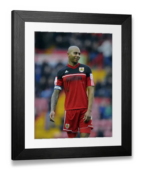 Framed Print : Marvin Elliott in Action: Bristol City vs Nottingham Forest, Npower Championship (February 9, 2013) Framed Print : Marvin Elliott in Action: Bristol City vs Nottingham Forest, Npower Championship (February 9, 2013)