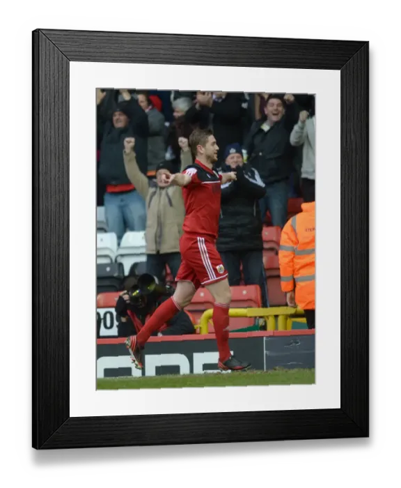 Framed Print : Bristol City's Steven Davies Celebrates Goal Against Nottingham Forest, Npower Championship (February 9, 2013) Framed Print : Bristol City's Steven Davies Celebrates Goal Against Nottingham Forest, Npower Championship (February 9, 2013)